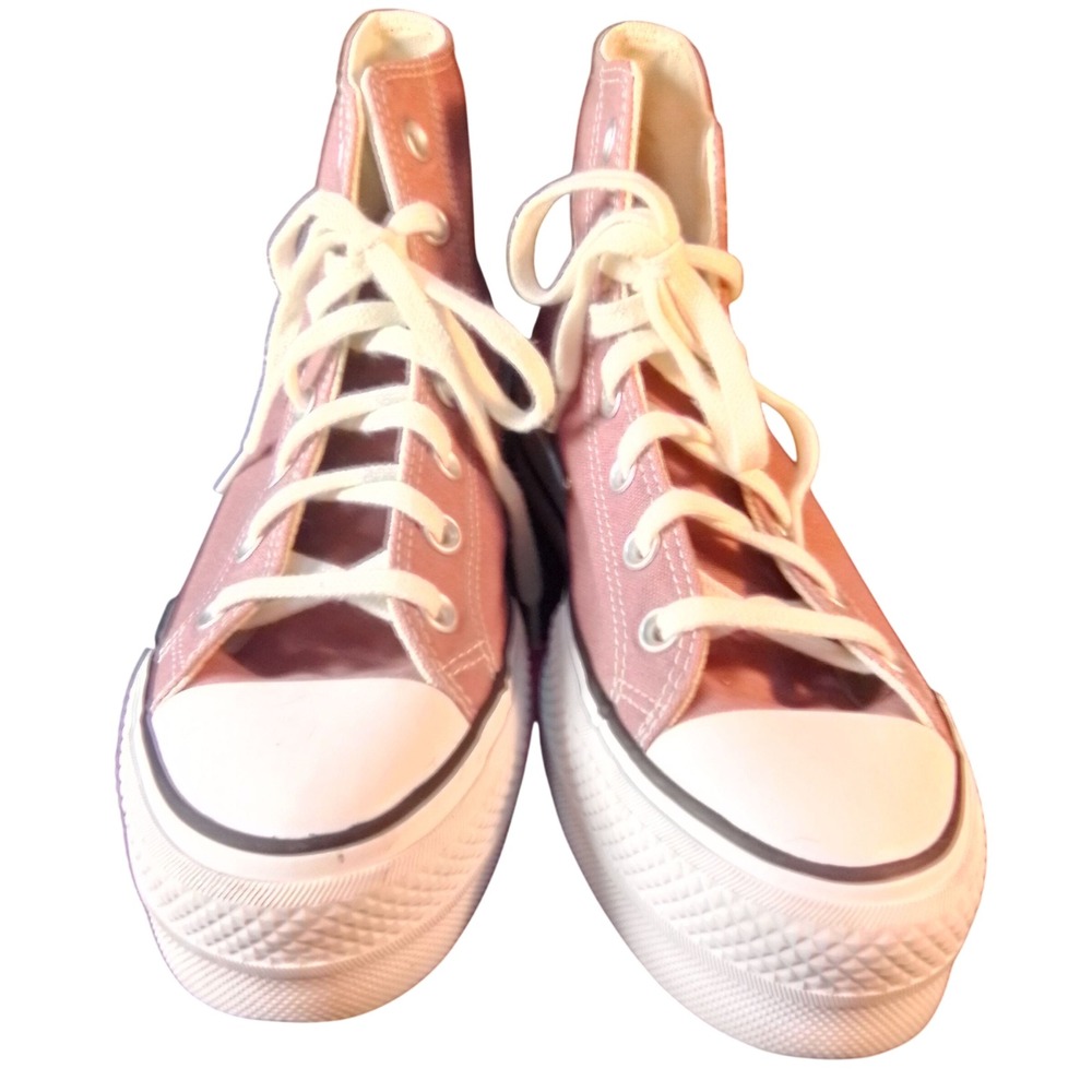 Converse Chuck Taylor All Star Lift High Top Pink Sneakers SKUW371 - Picture 5 of 7